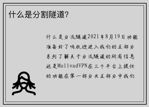 什么是分割隧道？ 